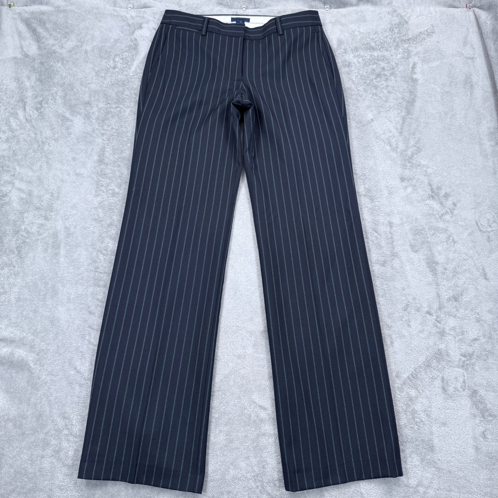 J. Crew Factory Navy Pinstripe Boot Cut Pants